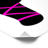 Cute Ninja Kinder Punking Warrior Bday Party Perfect Poster (Hoek)