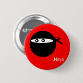 Cute Ninja Ronde Button 5,7 Cm (Voorkant /achterkant)