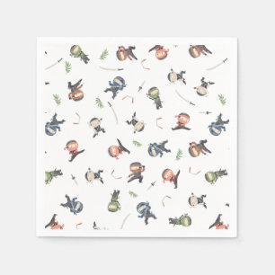 Cute Ninja Warrior geeft Birthday Party Supply Servet