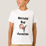Cute Ninja Warrior Kids Birthday Boy T-shirt<br><div class="desc">Creëer een gedenkwaardige en leuke verjaardagsviering voor het leuke ninja kind in je leven. Deze gemakkelijk aanpasbare verjaardagspartij begunstigt sticker maakt deel uit van een overeenkomende set accessoires van verjaardagsfeestjes. Je kunt het beste ninja-feest organiseren voor je liefhebber van de vechtkunst. Voeg enkel uw eigen details toe om aan te...</div>