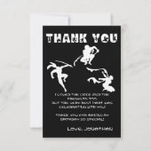 Cute Ninja Warrior Kids Birthday Party Bedankkaart (Voorkant)