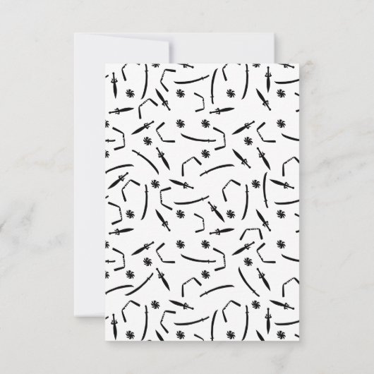 Cute Ninja Warrior Kids Birthday Party Bedankkaart (Achterkant)