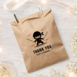 Cute Ninja Warrior Kids Birthday Party Bedankzakje<br><div class="desc">Schattigee gunsttassen voor een ninja themafeest.</div>