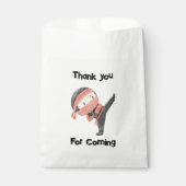 Cute Ninja Warrior Kids Birthday Party Bedankzakje (Voorkant)