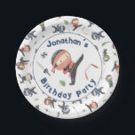 Cute Ninja Warrior Kids Birthday Party Custom Name Papieren Bordje<br><div class="desc">Creëer een gedenkwaardige en leuke verjaardagsviering voor het leuke ninja kind in je leven. Deze gemakkelijk klantgerichte uitnodiging van de verjaardagspartij maakt deel uit van een passende reeks accessoires van de verjaardagspartij. Je kunt het beste ninja-feest organiseren voor je liefhebber van de vechtkunst. Voeg enkel uw eigen details toe om...</div>