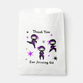 Cute Ninja Warrior Kids Birthday Party Favor Bedankzakje (Voorkant)