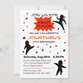 Cute Ninja Warrior Kids Birthday Party Kaart (Voorkant)