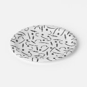 Cute Ninja Warrior Kinder Borden Papieren Bordje (Gekanteld)