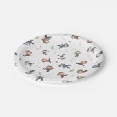 Cute Ninja Warrior Kinder Borden Papieren Bordje (Gekanteld)