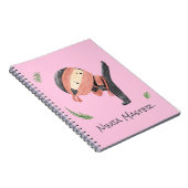 Cute Ninja Warrior - Kinder douanenaam Notitieboek (Rechterzijde)