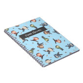 Cute Ninja Warrior - Kinder douanenaam Notitieboek (Rechterzijde)