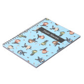 Cute Ninja Warrior - Kinder douanenaam Notitieboek (Linkerzijde)