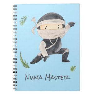 Cute Ninja Warrior - Kinder douanenaam Notitieboek