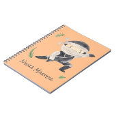 Cute Ninja Warrior - Kinder douanenaam Notitieboek (Linkerzijde)