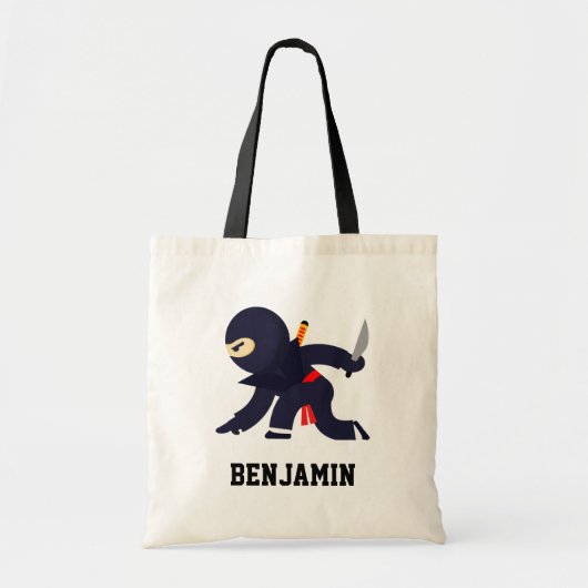 Cute Ninja Warrior Kinder Tote Bag (Voorkant)
