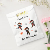 Cute Ninja Warrior kinderen Birthday Bedankzakje (Gezegeld)