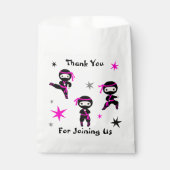 Cute Ninja Warrior kinderen Birthday Party Favor F Bedankzakje (Voorkant)
