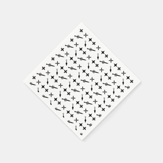 Cute Ninja Warrior kinderen Birthday Servet (Hoek)