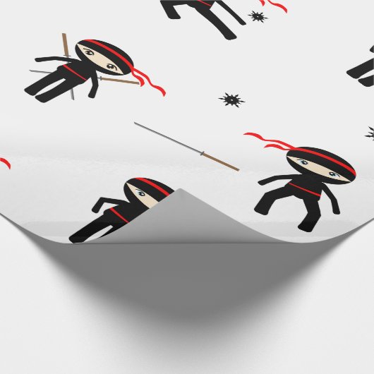Cute Ninjas Cadeaupapier (Hoek)