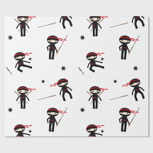 Cute Ninjas Cadeaupapier (Vlak)