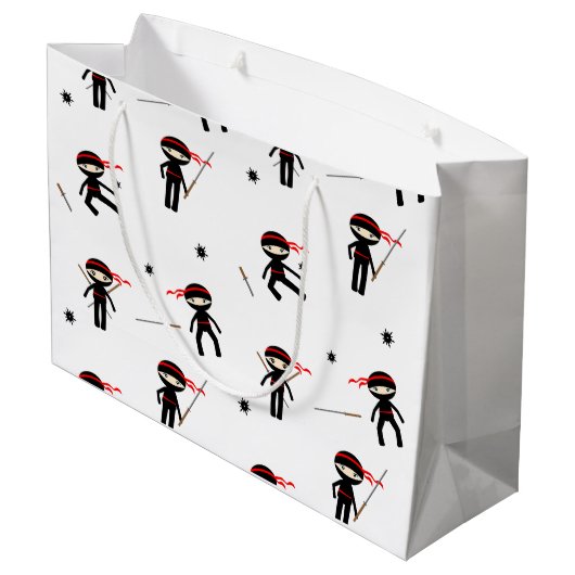 Cute ninjas large cadeautasje (Achterkant Gekanteld)