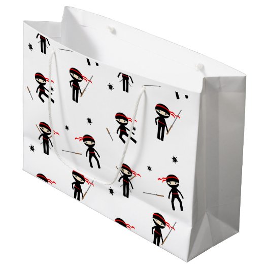 Cute ninjas large cadeautasje (Voorkant Gekanteld)