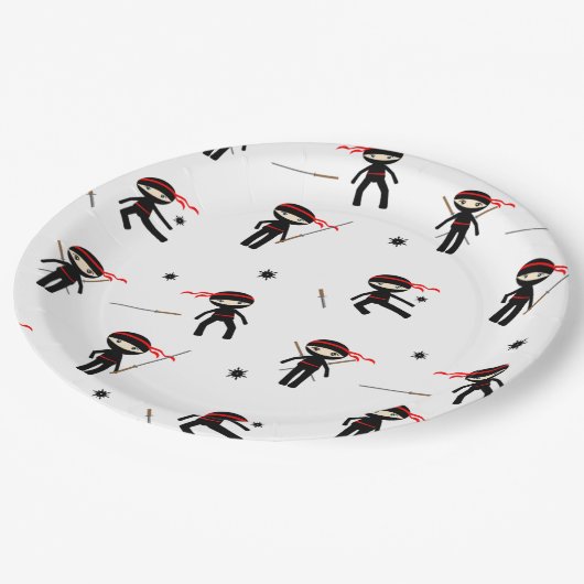 Cute Ninjas Papieren Bordje (Gekanteld)