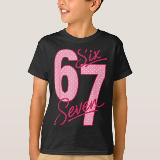 Cute Nk 67 Valentine Six Seven Funny Meme Women Gi T-shirt (Voorkant)