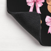 Cute Nk Coquette Bow Kawaii Capybara Lover Muismat (Hoek)