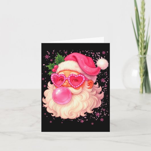 Cute Nk Santa Snowflake Christmas Pajamas Xmas Gir Kaart (Voorkant)