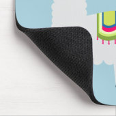 Cute No Drama Llama Cactus Succulents Kawaii Blue Muismat (Hoek)