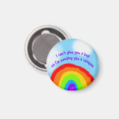 Cute no Hugs stuurt je een regenboog Magneet (Voorkant / Achterkant)