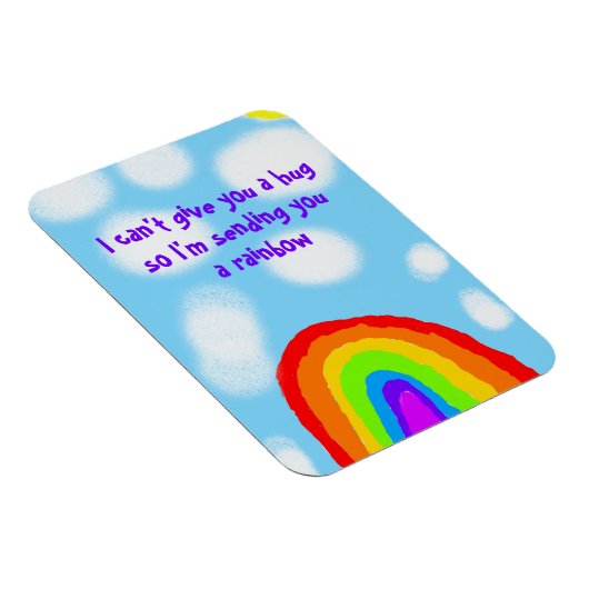 Cute no Hugs stuurt je een regenboog Magneet (Rechterzijde)