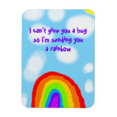Cute no Hugs stuurt je een regenboog Magneet (Verticaal)