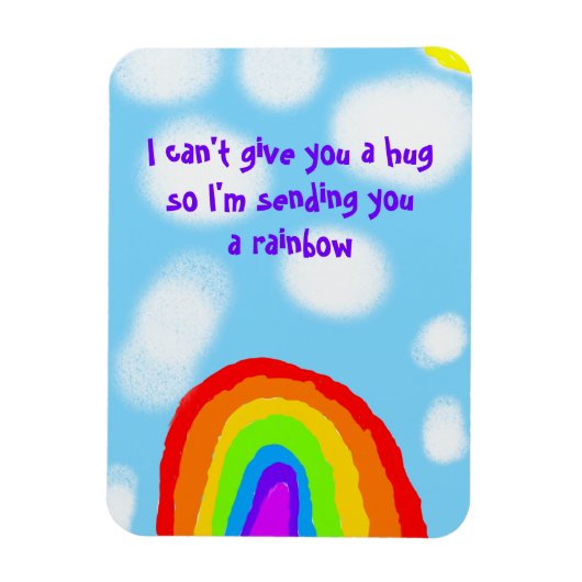 Cute no Hugs stuurt je een regenboog Magneet (Verticaal)