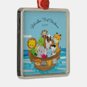 Cute Noachs Ark Baby's Eerste Kerst Ornament (Rechts)