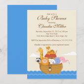 Cute Noah Ark Baby Girl of Baby Boy Shower Kaart (Voorkant / Achterkant)