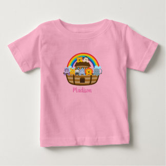 Cute Noah Ark Pink Baby T-Shirt