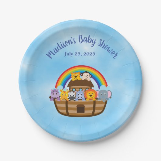 Cute Noah's Ark Baby Animals Paper Bord (Voorkant)
