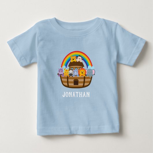 Cute Noah's Ark Baby T-Shirt (Voorkant)