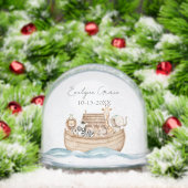 Cute Noah's Ark with Custom Baby Name Sneeuwbol (Kerstmis)