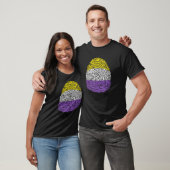 Cute Nonbinary Flag Fingerprint Proud Lgbt Pride M T-shirt (Unisex)