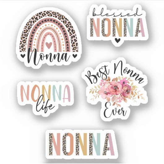Cute Nonna Nana Gift, Grandmoeder, Nonna Pack Sticker (Voorkant)
