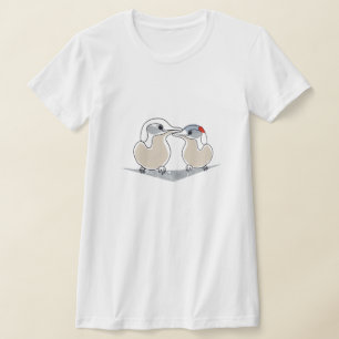 Cute Noordse Stern Liefdesvogel Dames T-Shirt