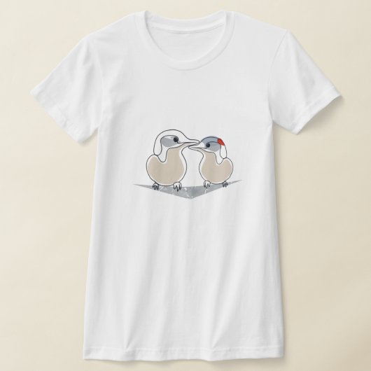 Cute Noordse Stern Liefdesvogel Dames T-Shirt (Laagn)