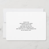 Cute Nordic Fox met Floral Markets Bedankt (Achterkant)