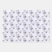 Cute Nordic Fox met Floral Markings Boho Pattern Inpakpapier Vel (Voorkant 3)