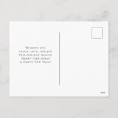 Cute Nordic Fox met Floral Markings Kerstmis Feestdagenkaart (Achterkant)