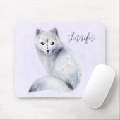 Cute Nordic Fox met Floral Markings Muismat (Met muis)