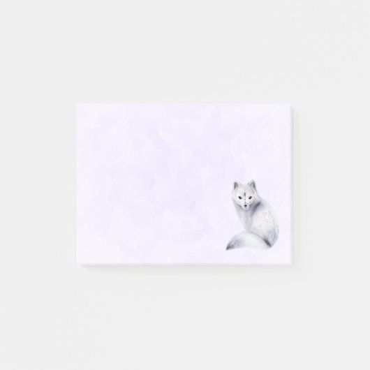 Cute Nordic Fox met Floral Markings Post-it® Notes (Voorkant)